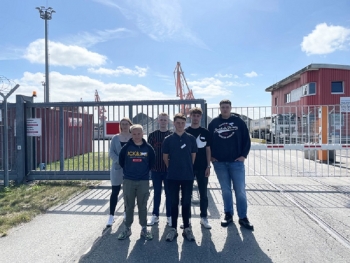 Die neuen Auszubildenden bei der Brunsbüttel Ports GmbH